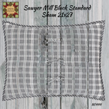 NEW Sawyer Mill Black Standard Sham 21x27