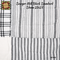 NEW Sawyer Mill Black Standard Sham 21x27