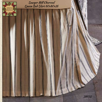 Sawyer Mill Charcoal Queen Bed Skirt 60x80x16