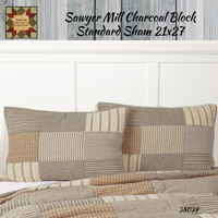 Sawyer Mill Charcoal Standard Sham 21x27