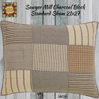 Sawyer Mill Charcoal Standard Sham 21x27