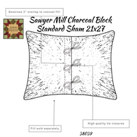 Sawyer Mill Charcoal Standard Sham 21x27