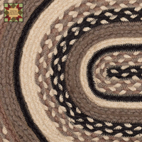 Sawyer Mill Charcoal Creme Jute Rugs w/Pad