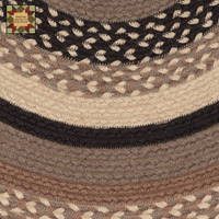 Sawyer Mill Charcoal Creme Jute Rugs w/Pad