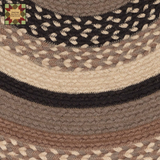 Sawyer Mill Charcoal Creme Jute Rugs w/Pad