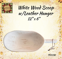 White Wood Scoop