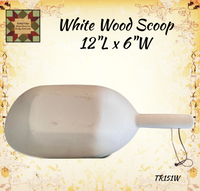 White Scoop Treenware