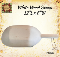 White Wood Scoop