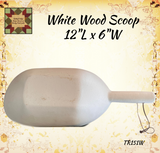 White Scoop Treenware