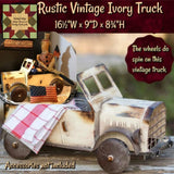 Rustic Vintage Ivory Truck