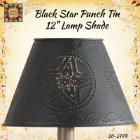 Star Punch Tin 12" Metal Lamp Shade