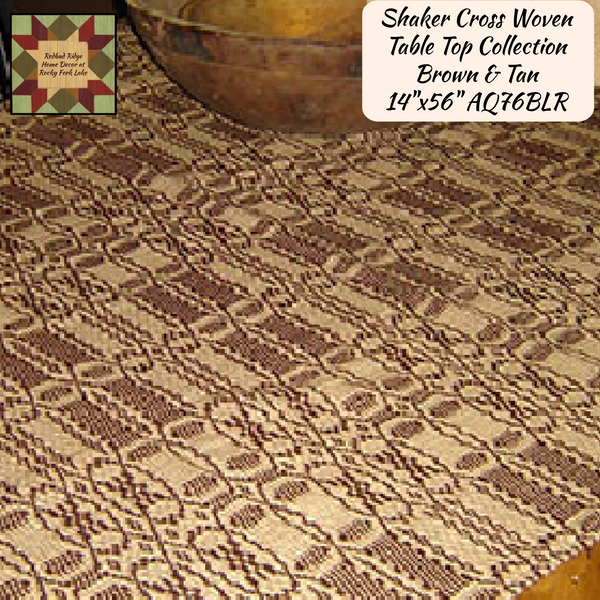 *Shaker Cross Chocolate & Tan Collection