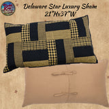 Delaware Star Black & Khaki Bedding   **50% Savings
