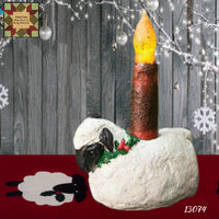 Christmas Sheep Candle Holder