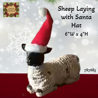 Sheep Rustic with Santa Hats 2 Styles