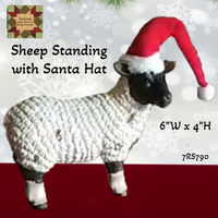 Sheep Rustic with Santa Hats 2 Styles