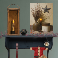 Decorative Resin Balls with Stars Including Ring Holder