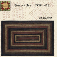 Slate Jute Rugs Rectangle
