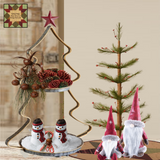 Christmas Tree 2 Tier Display Stand 15"H with Star