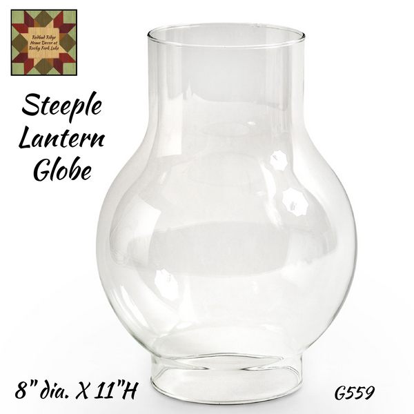 Steeple Lantern Glass Globe Replacement