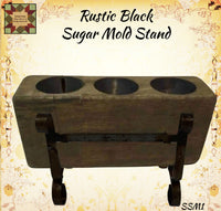 Rustic Black Sugar Mold Stand