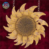 Sunflower Distressed Golden Yellow Metal Hanging Arrow Replacement Sign