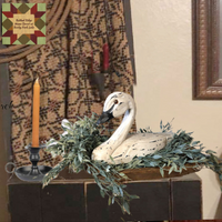 Swans Primitive Distressed Vintage Style Large 2 Styles