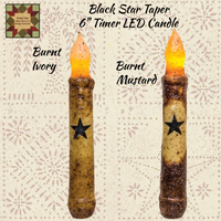 Black Star Burnt Mustard or Ivory LED