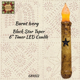 Black Star Burnt Mustard or Ivory LED