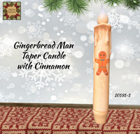 Gingerbread Taper Timer Candle
