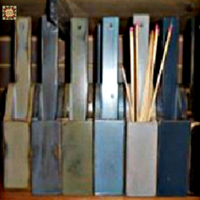 Rustic Wood Display Holder Assorted Colors