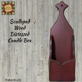 Scalloped Wood Candle Box