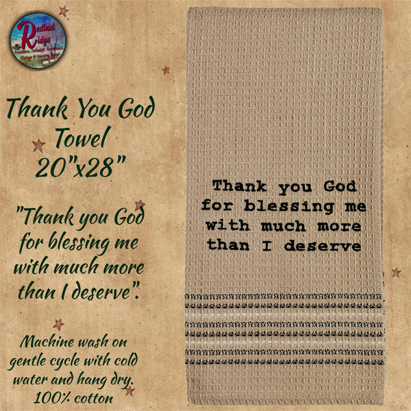 Thank You God Towel