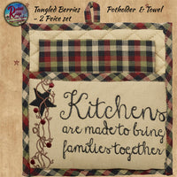 Tangled Star & Berries Table Mat/Placemat, Towel or Potholder