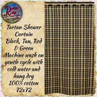 Tartan Shower Curtain, or Table Top Collection ~ 50% Savings