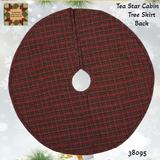 Tea Star Patchwork Quilted Tree Skirt
