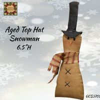 Aged Top Hat Snowman