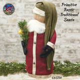 Santa Standing Primitive Rustic Traditional