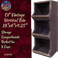 *Vertical Wood Cubbie Black or White