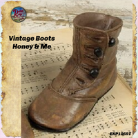 Vintage Reproduction Child's Resin Boots Honey & Me