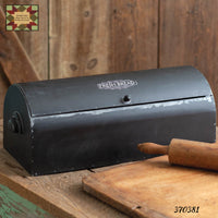 Vintage Metal Bread Box Choice Black, White or Seafoam PREORDER