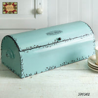 Vintage Metal Bread Box Choice Black, White or Seafoam PREORDER