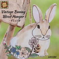 Vintage Bunny Wood Hanger