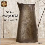 Pitcher Vintage 1843