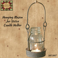 Mason Jar Hanging Votive Candle Holder