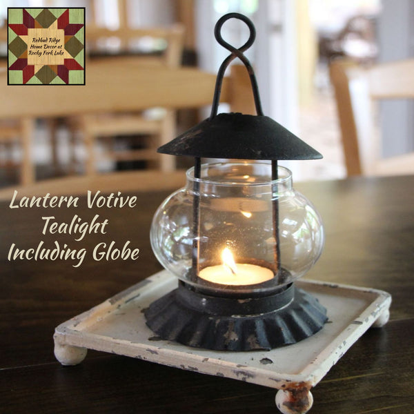 Lantern Votive Tealight Candle Holder Including Globe