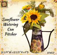 Sunflower Watering Can