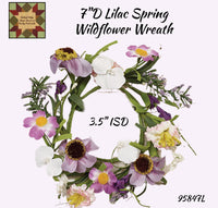 Wildflower Spring Lilac Wreaths or Spray