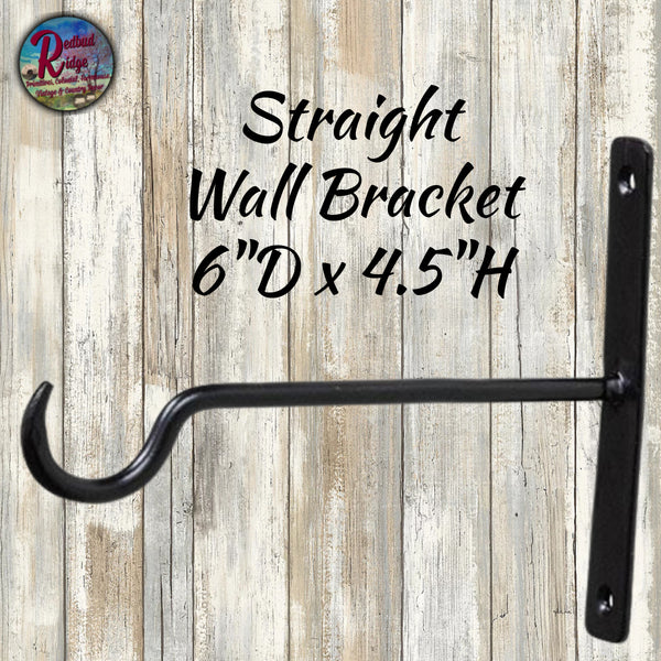 Wall Hook Bracket Straight 6" or 9"