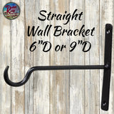 Wall Hook Bracket Straight 6" or 9"